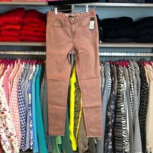 Mossimo Supply Co light brown high rise skinny jeans size 2 NWT